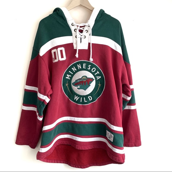 MINNESOTA WILD NHL Heavyweight Jersey Lacer Hoodie MINNESOTA WILD NHL Heavyweight Jersey Lacer Hoodie